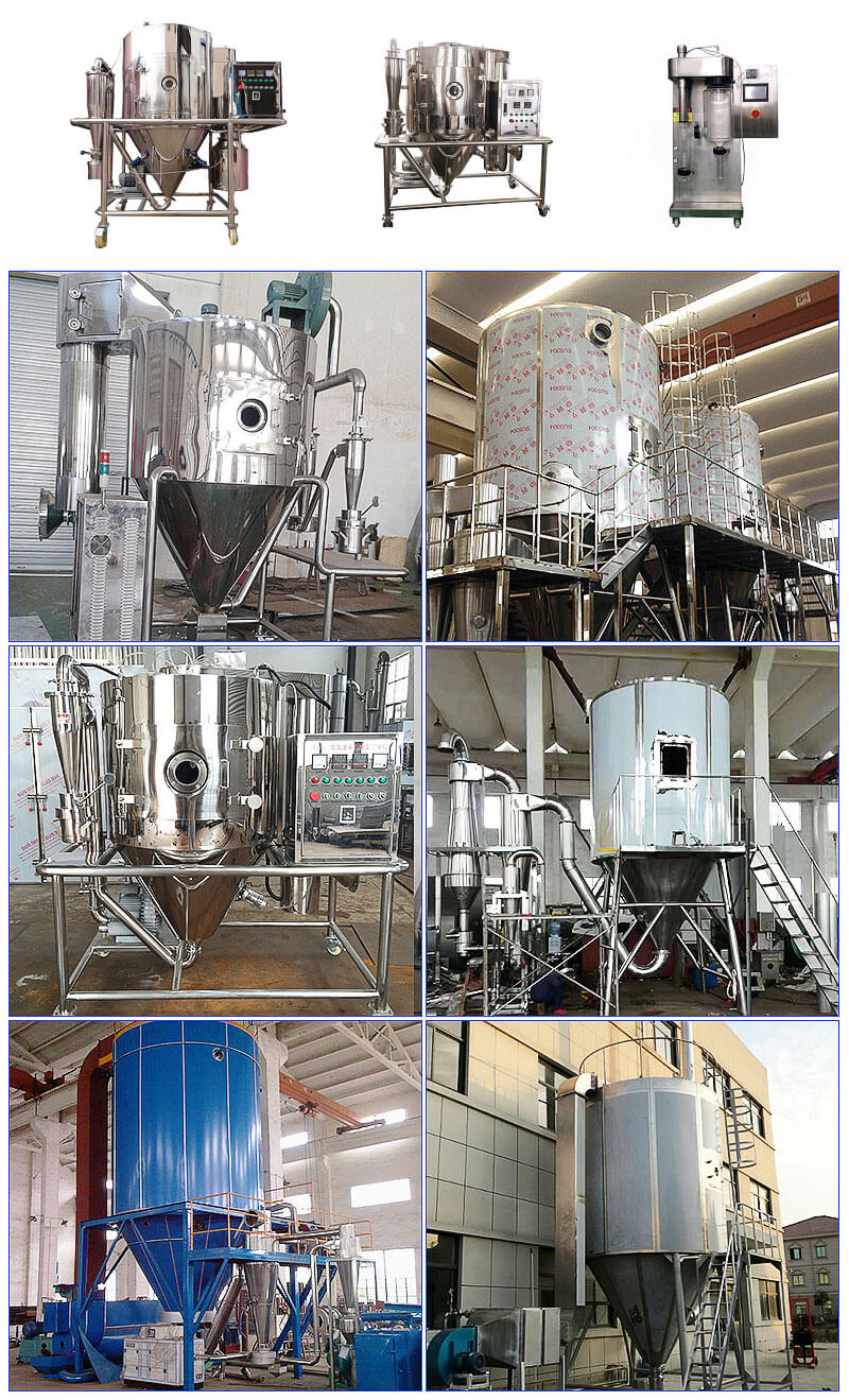 Application of spray drying equipment